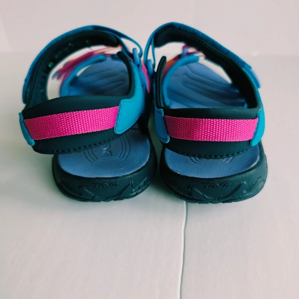 Teva Tirra Sandals Kids Size 1 Blue Rose Multi Excellent Sporty Strappy Outdoor
